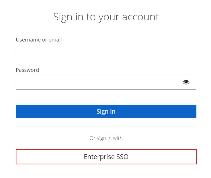 Screenshot of the Guardian Sign In screen with the SSO log in button highlighted.